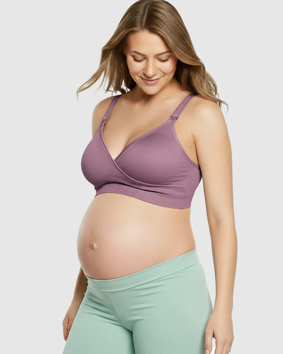 Seamless Front-Open Soft Stretch Nursing Bra