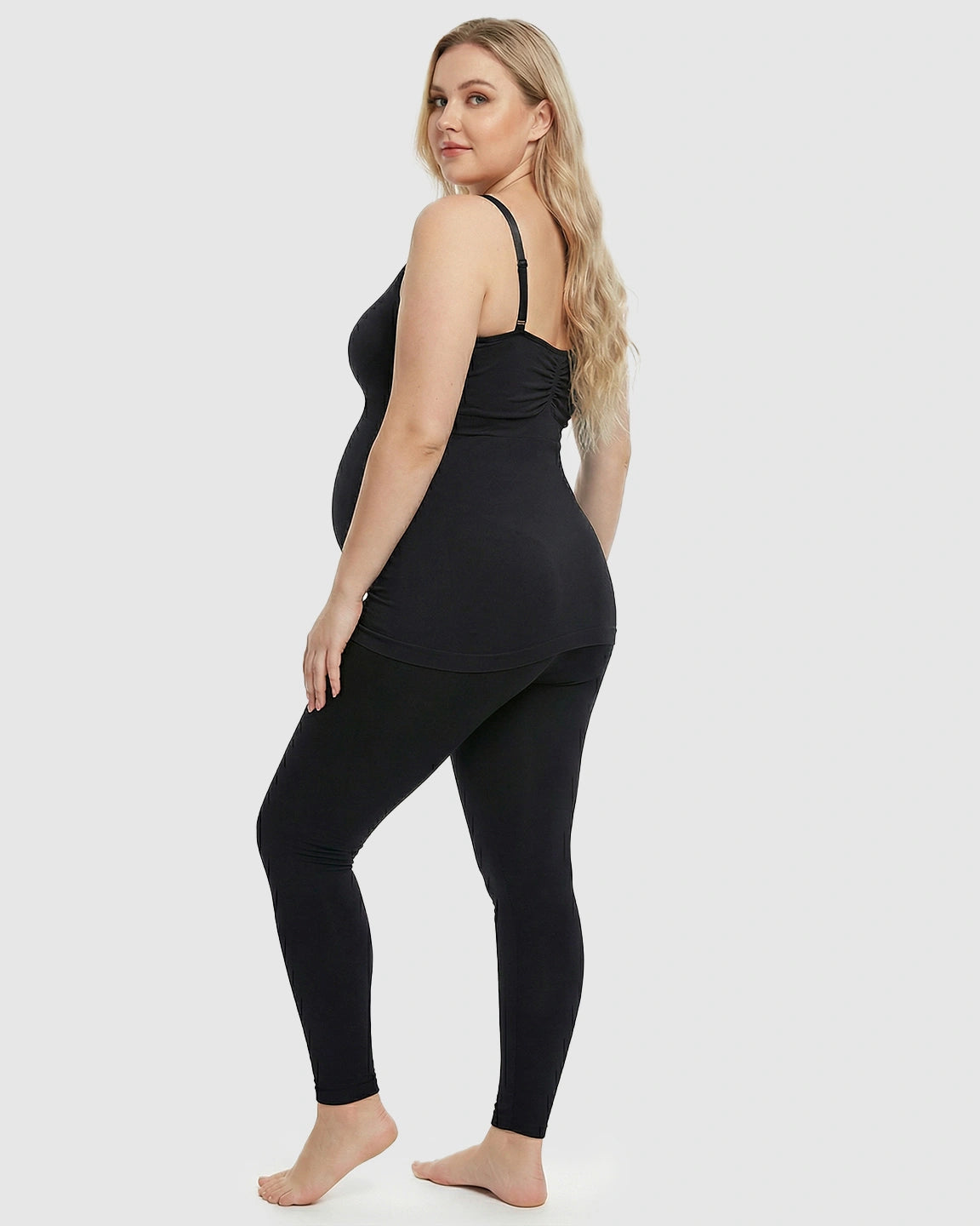 Front-Opening Clasp Camisole-Style Maternity Nursing Top