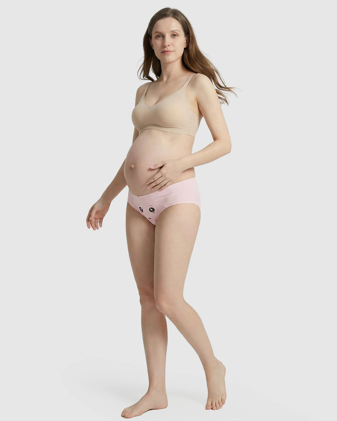 Mid-Waist Cotton Maternity Panties
