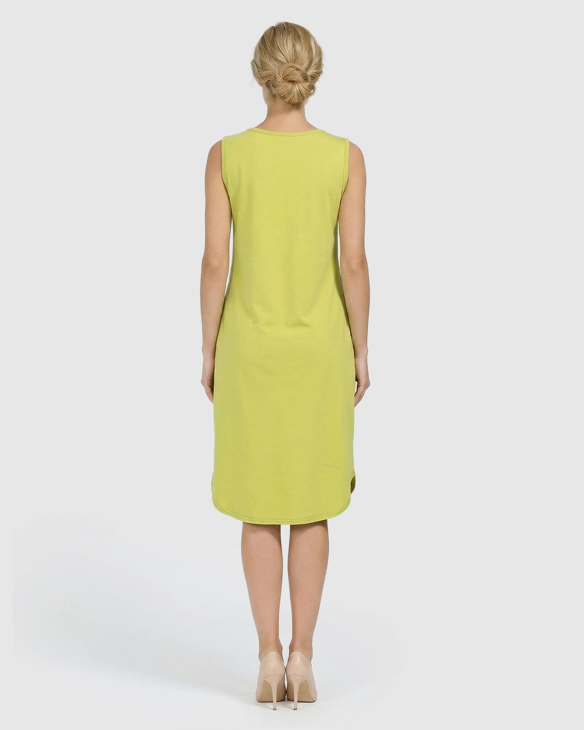 Sleeveless High-Waisted Maternity & Nursing Dress