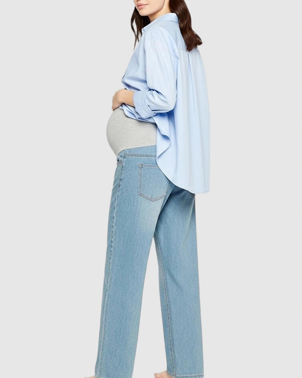 Soft Stretch Straight-Leg Maternity Jeans