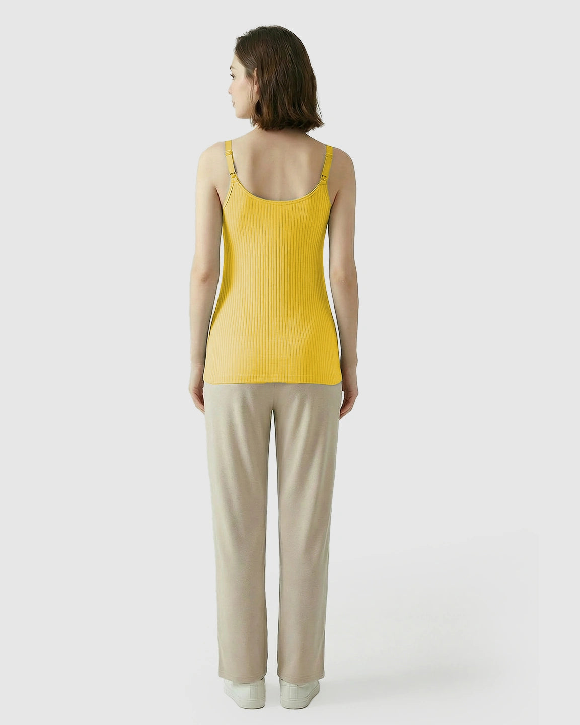 Easy-Access Crisscross Ribbed Nursing Camisole