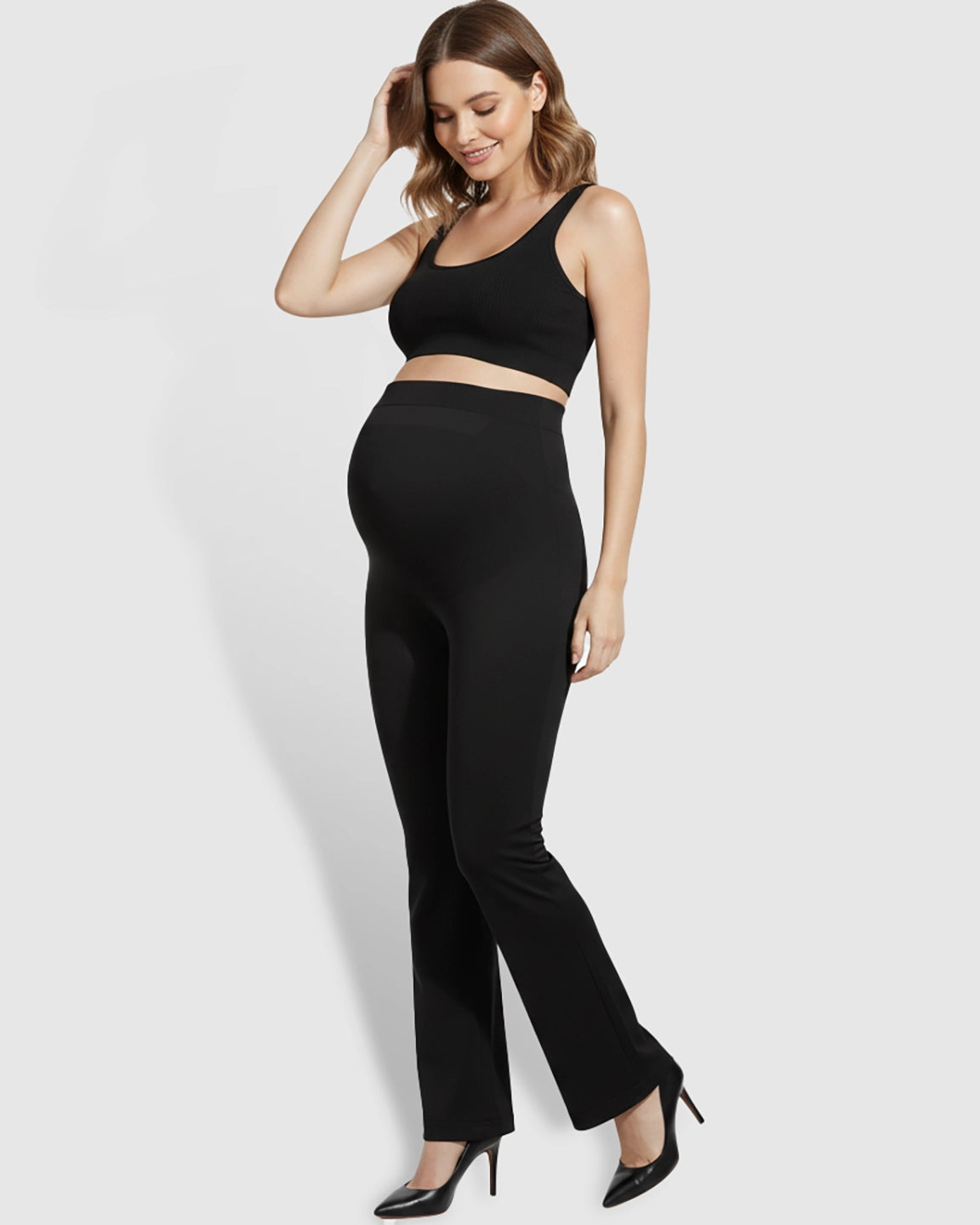 Over-Belly Bootcut Maternity Pants