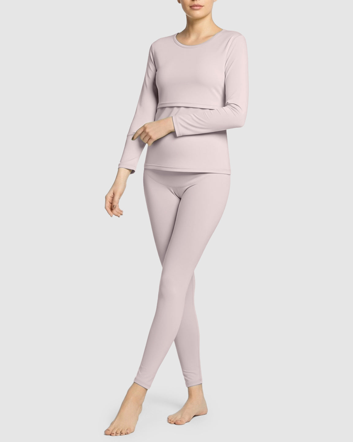 Thick Cotton Nursing Maternity Pajama Set