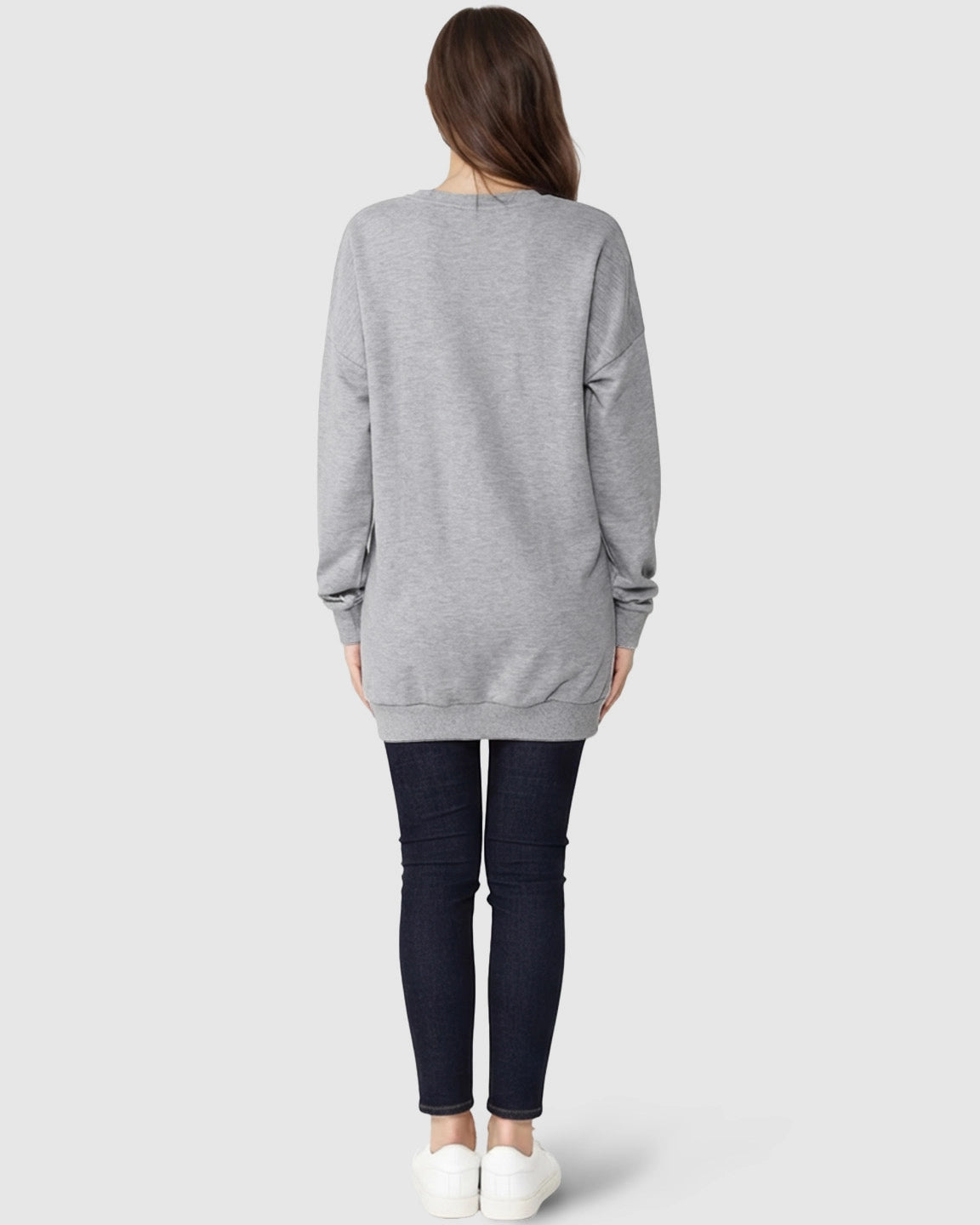 Discreet Zipper Nursing Access Casual Maternity Top