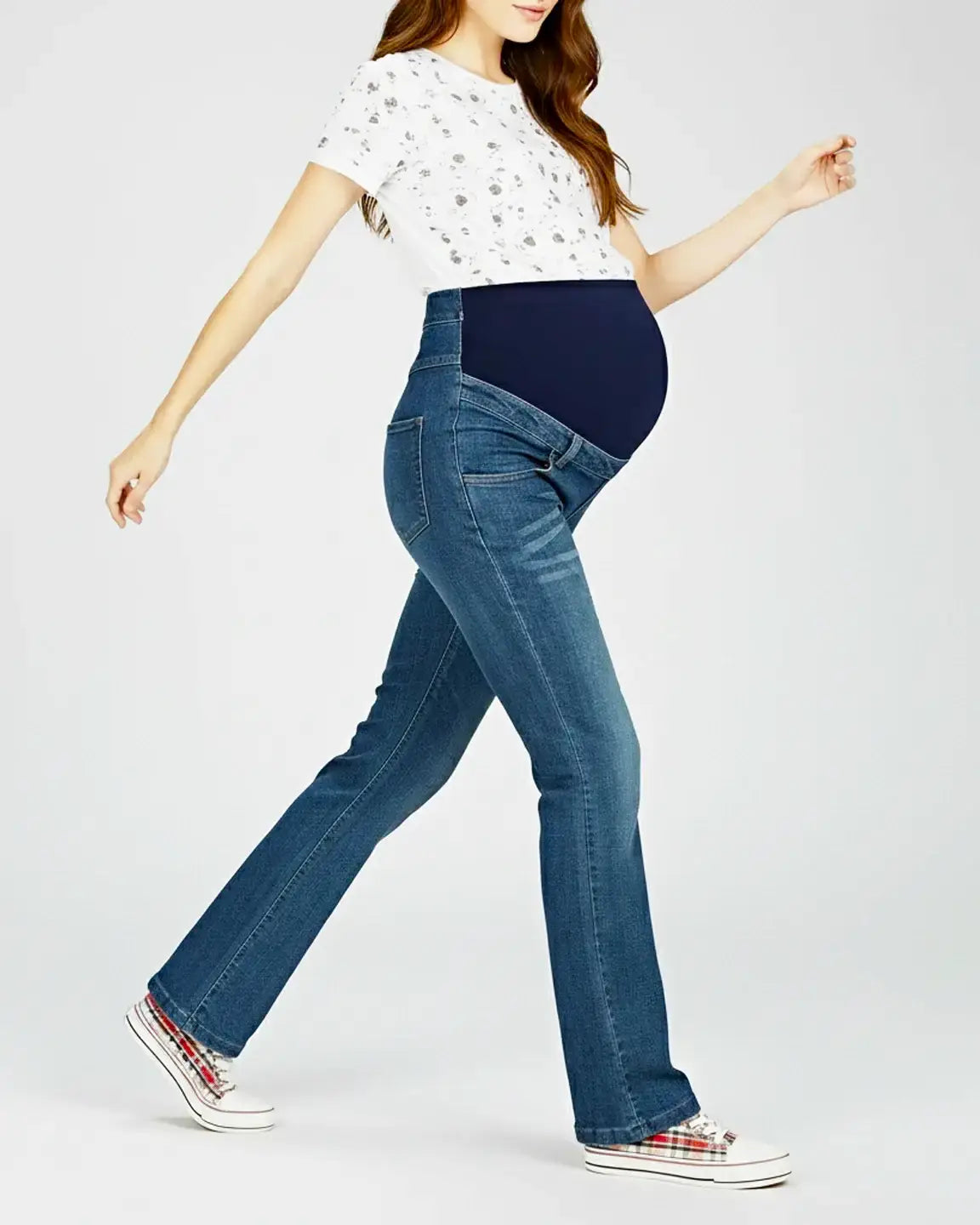 Classic Boot-Cut Maternity Jeans