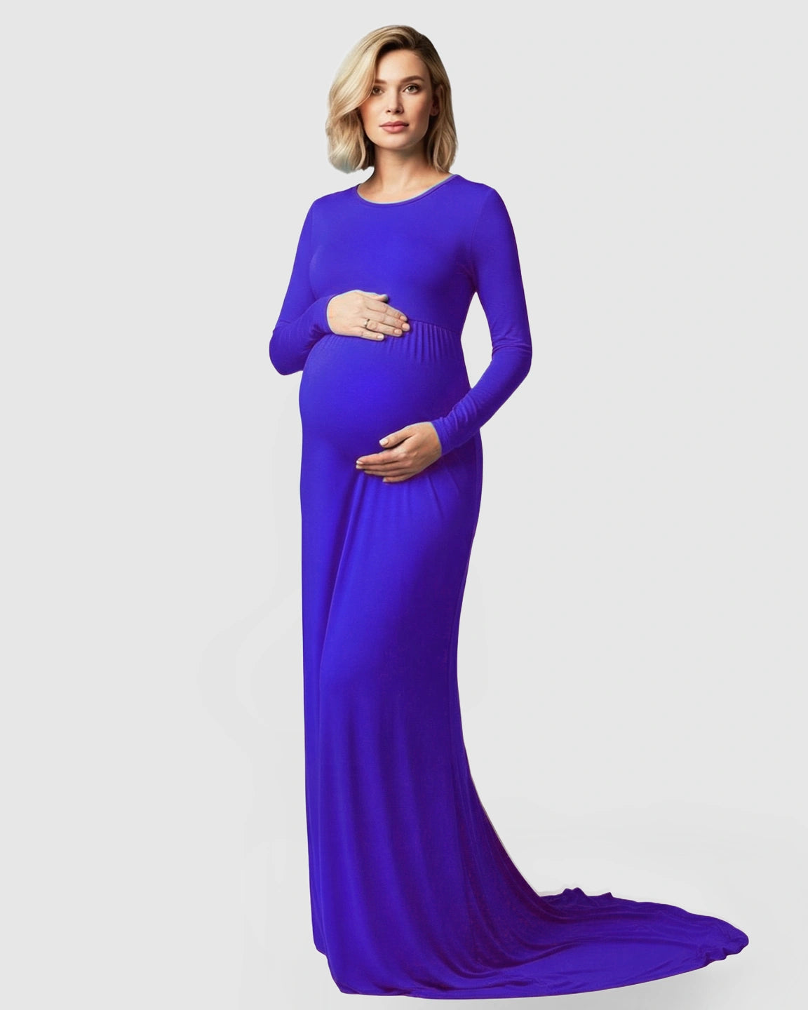 Empire Waist Elegant Maternity Photoshoot Dress