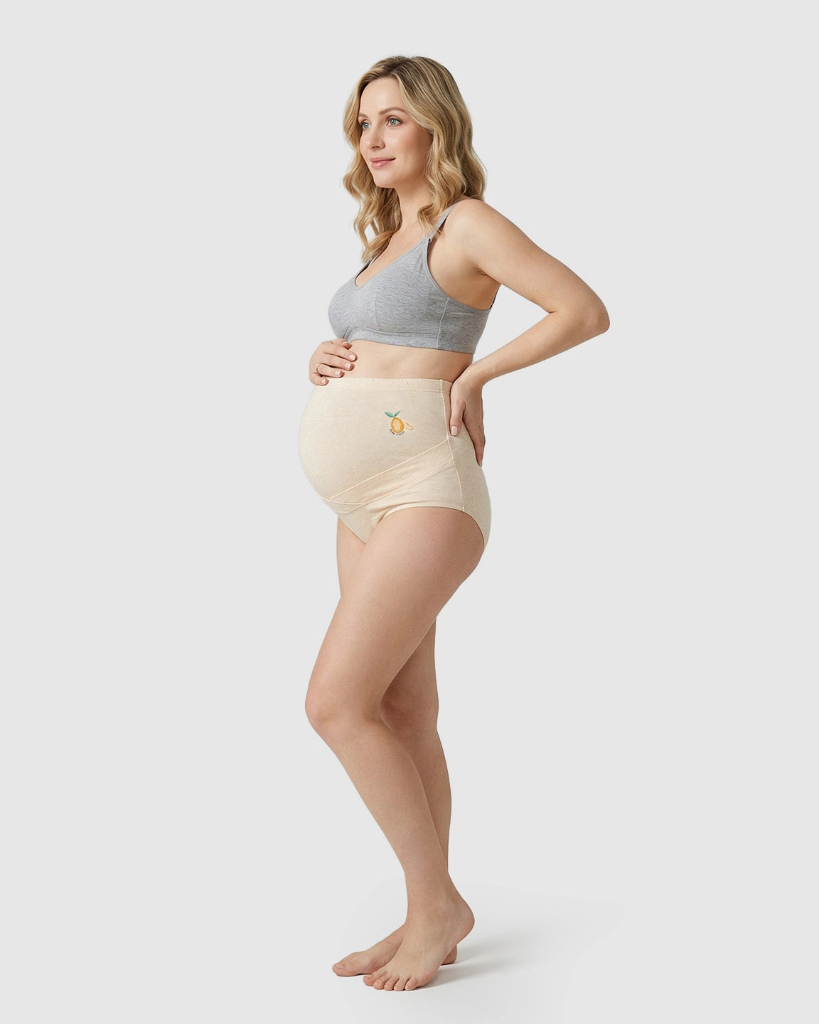 Overlapped Over-the-Belly Maternity Underwear