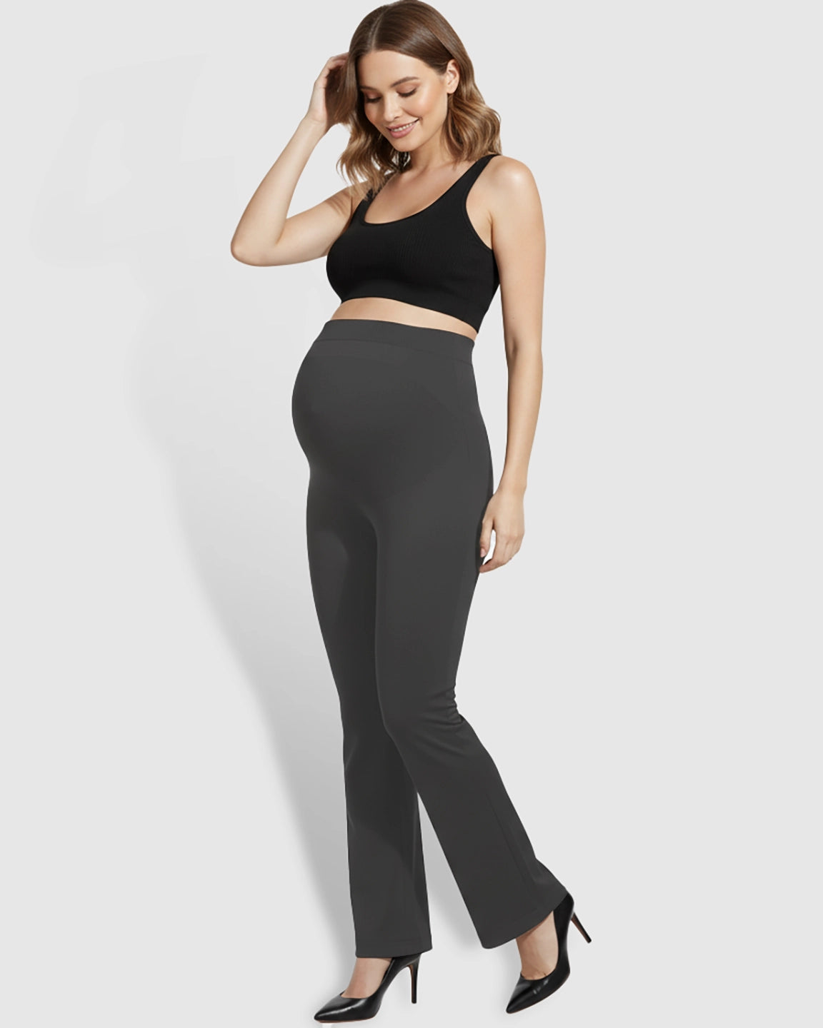 Over-Belly Bootcut Maternity Pants