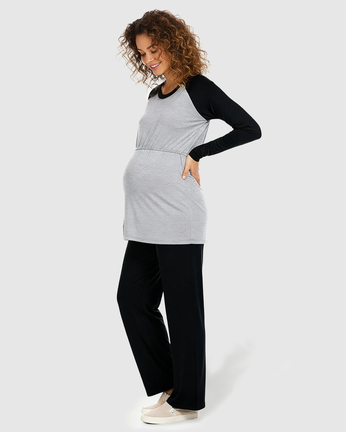 Soft Stretch Nursing Maternity Sleepwear Set