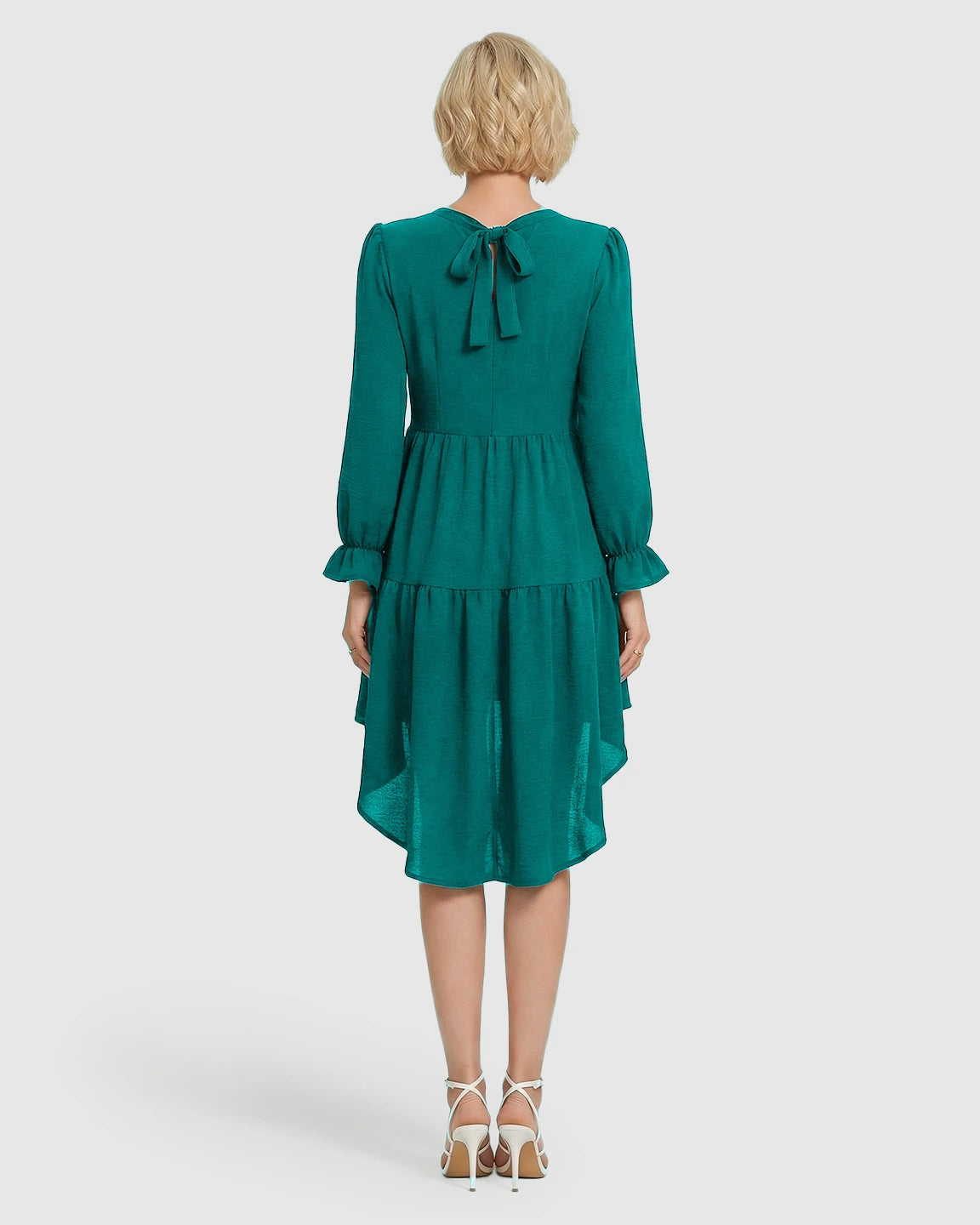 Tie-Back Fishtail Hem Maternity Dress