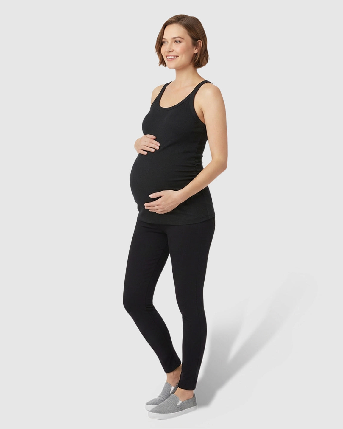 Scoop Neck Slim Fit Maternity & Nursing Tank Top