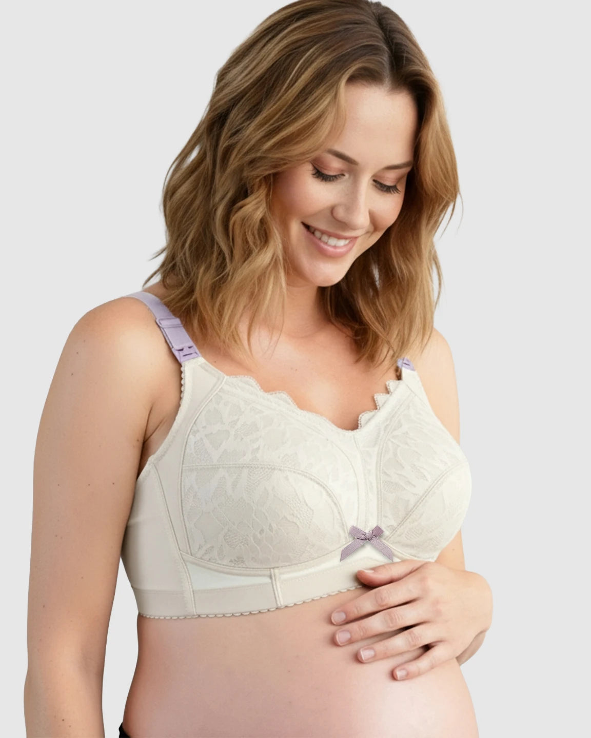Lace Full-Cup Wire-Free Nursing Bra