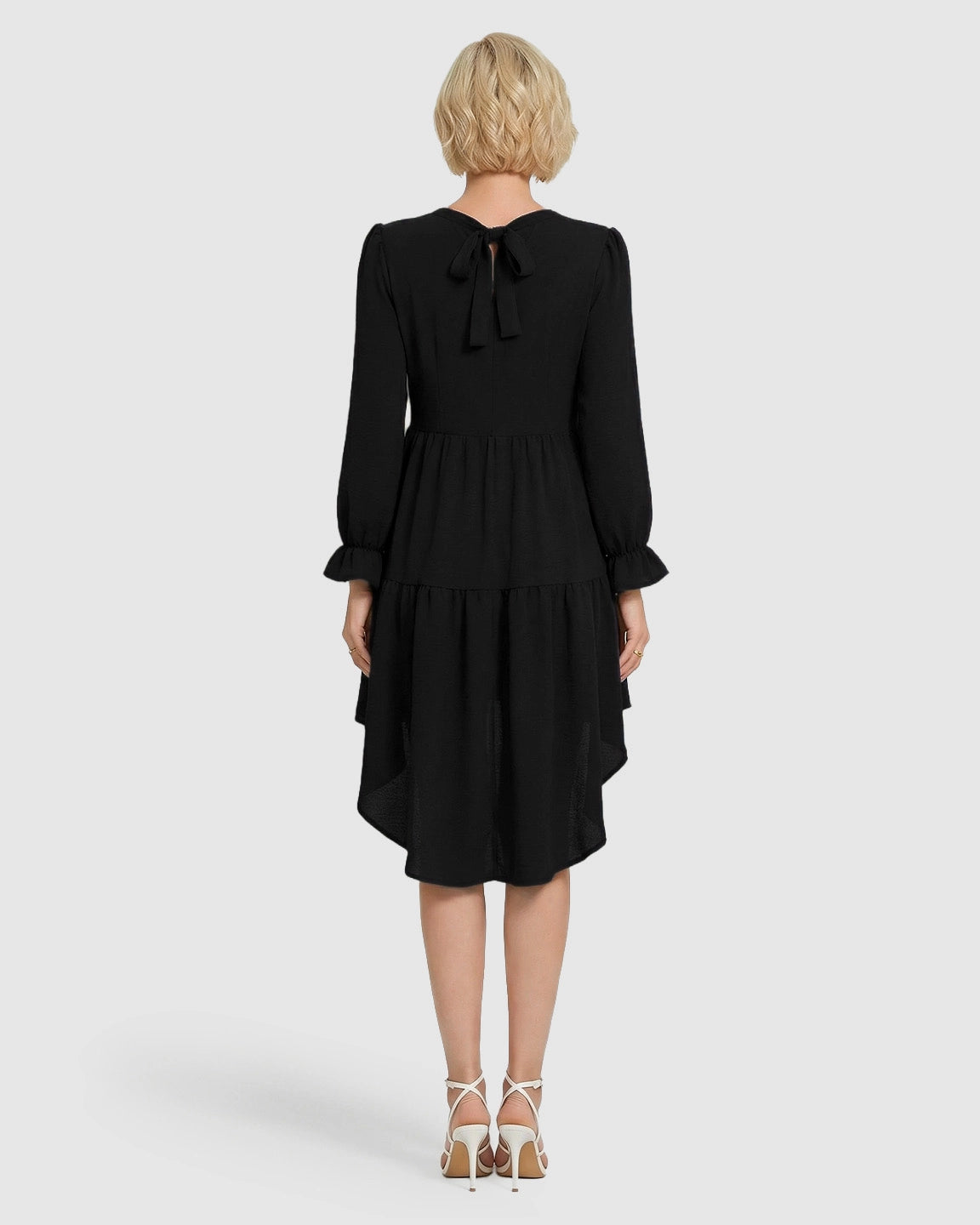 Tie-Back Fishtail Hem Maternity Dress