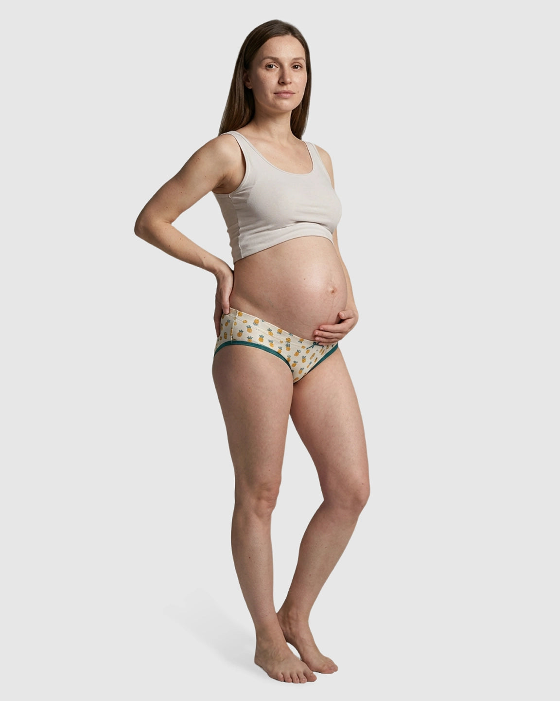 Pineapple Print Low Waist Maternity Panty