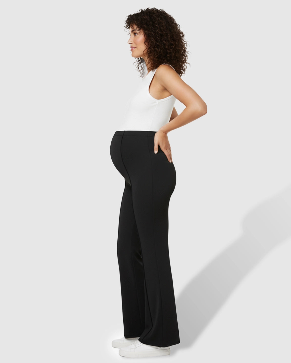 Butt-Lifting Flared Maternity Pants