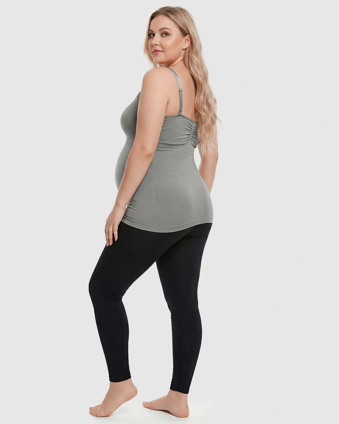 Front-Opening Clasp Camisole-Style Maternity Nursing Top