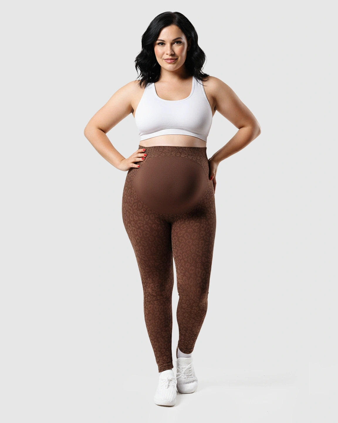 High-waisted Printed Maternity Leggings