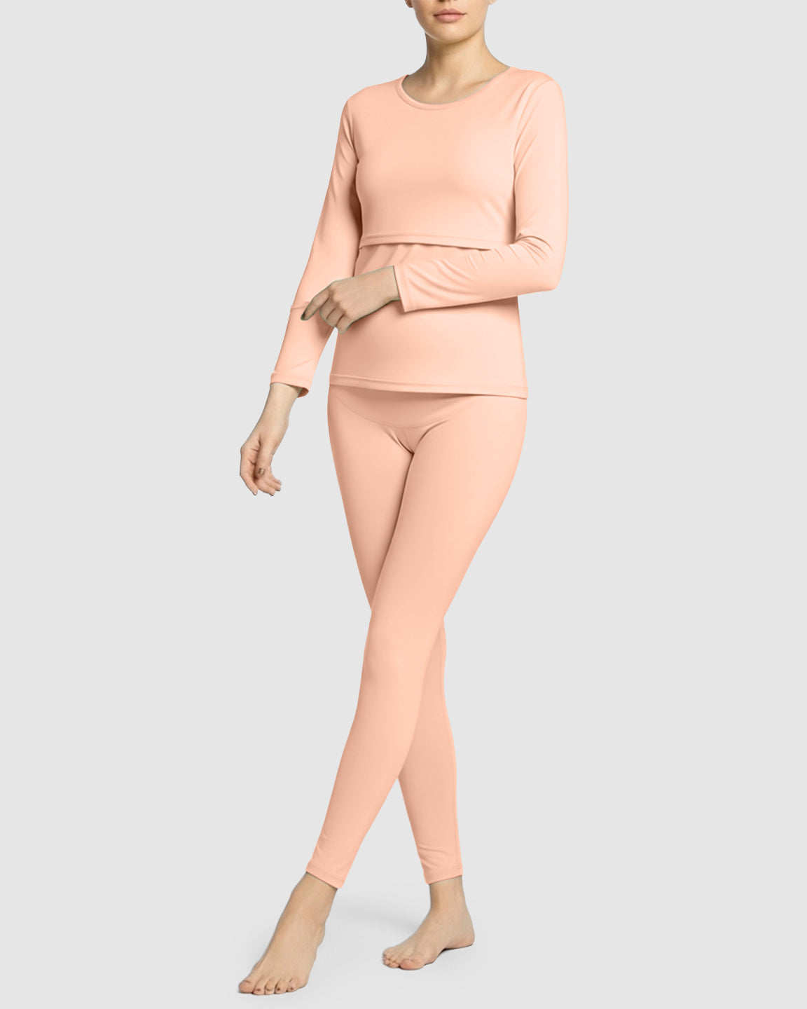 Thick Cotton Nursing Maternity Pajama Set