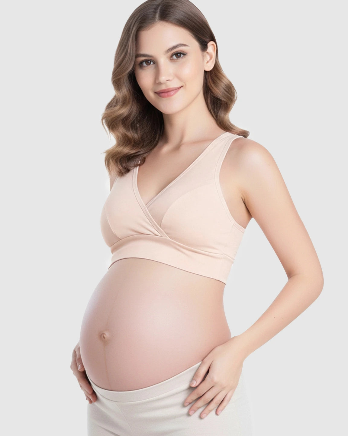 Wireless Cotton Crisscross Nursing Camisole Bra