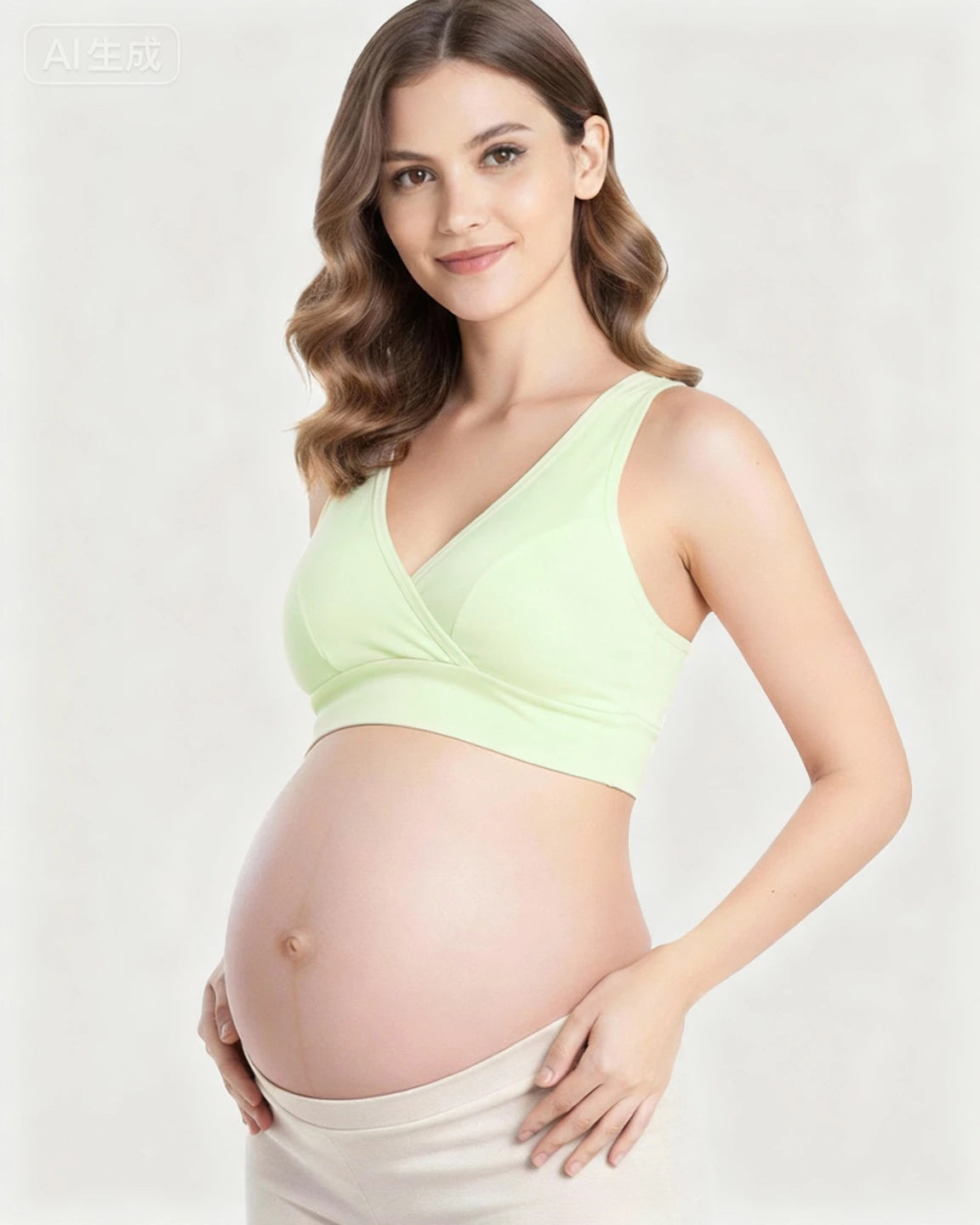 Wireless Cotton Crisscross Nursing Camisole Bra