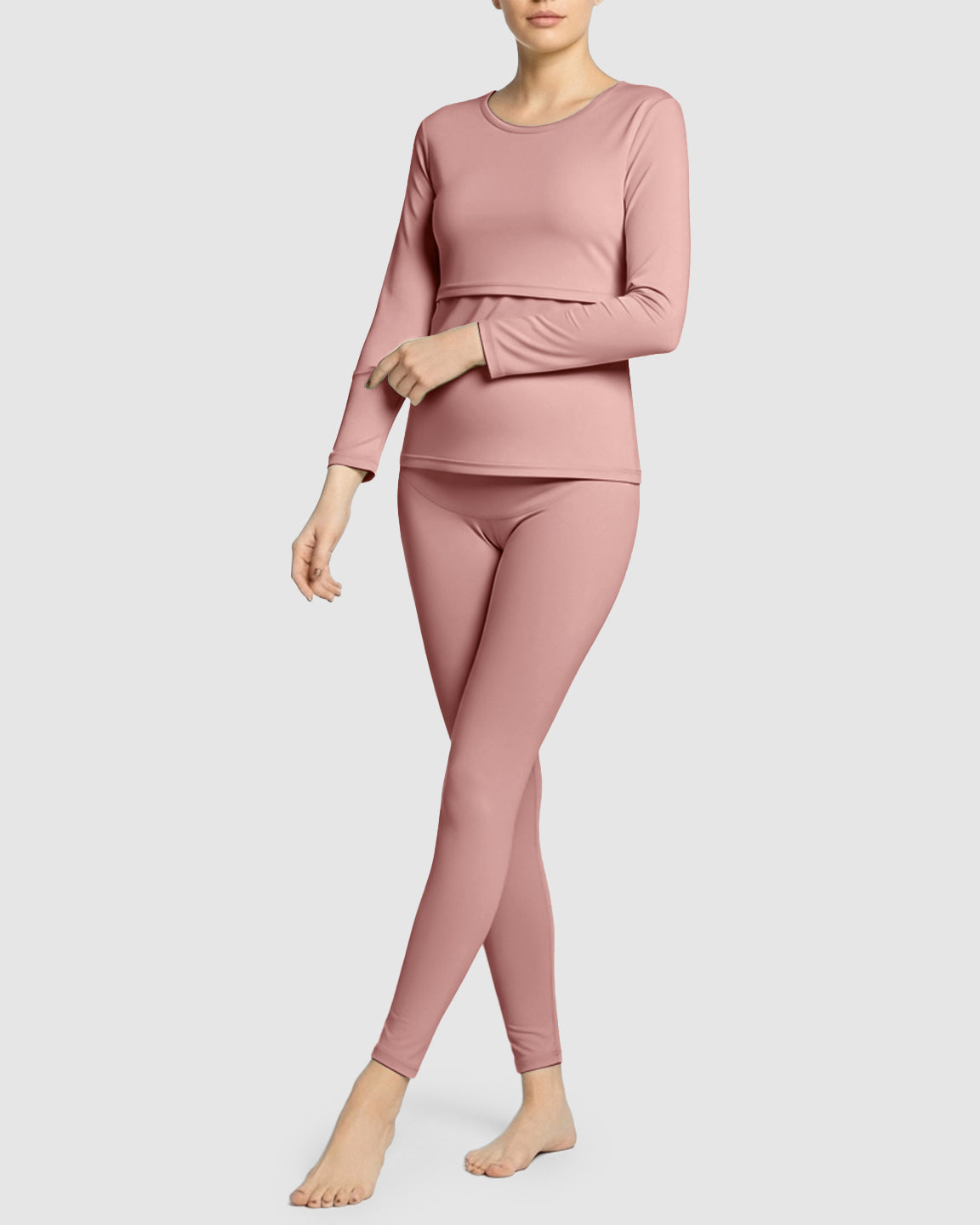 Thick Cotton Nursing Maternity Pajama Set