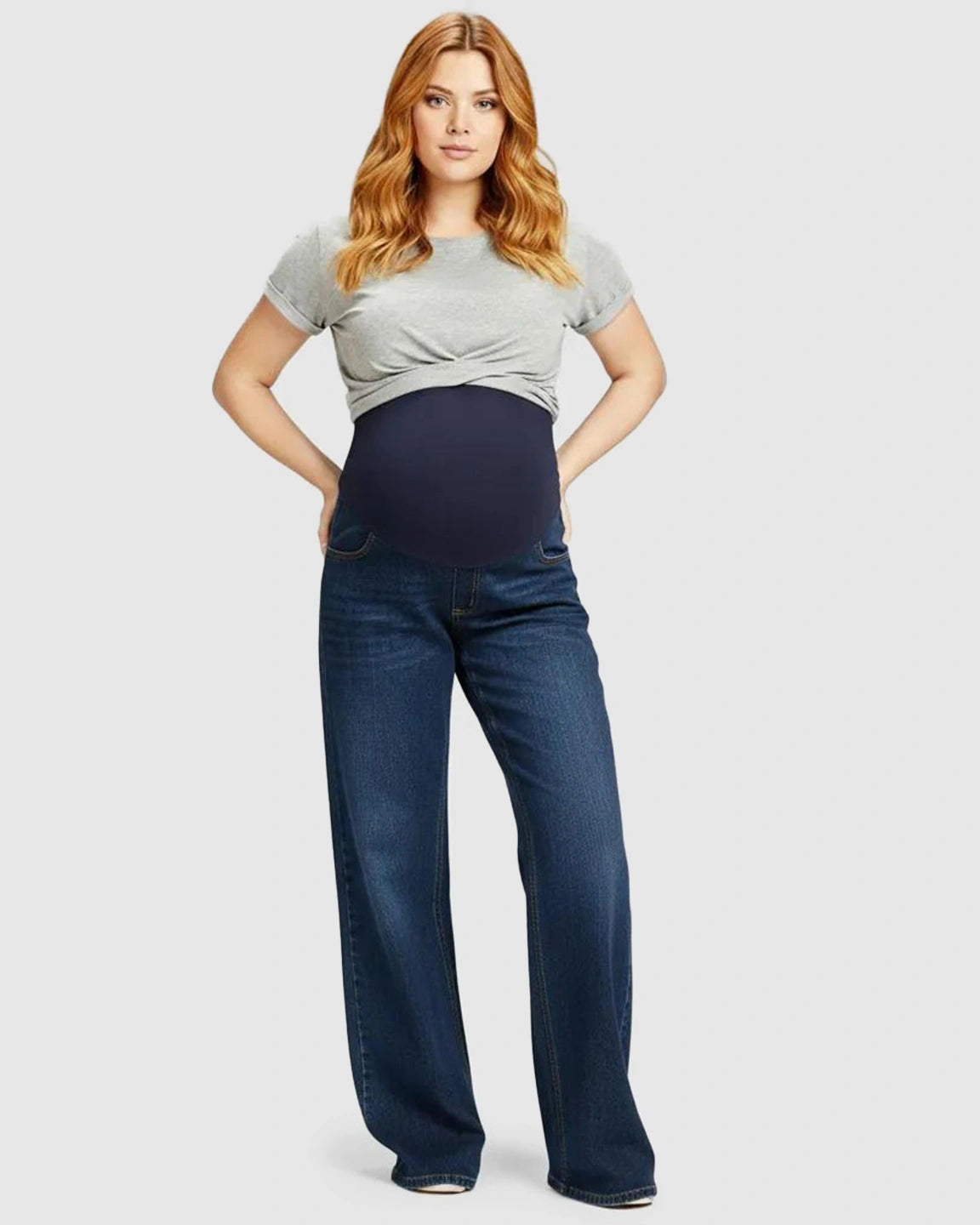 Stretch High-Waist Maternity Jeans