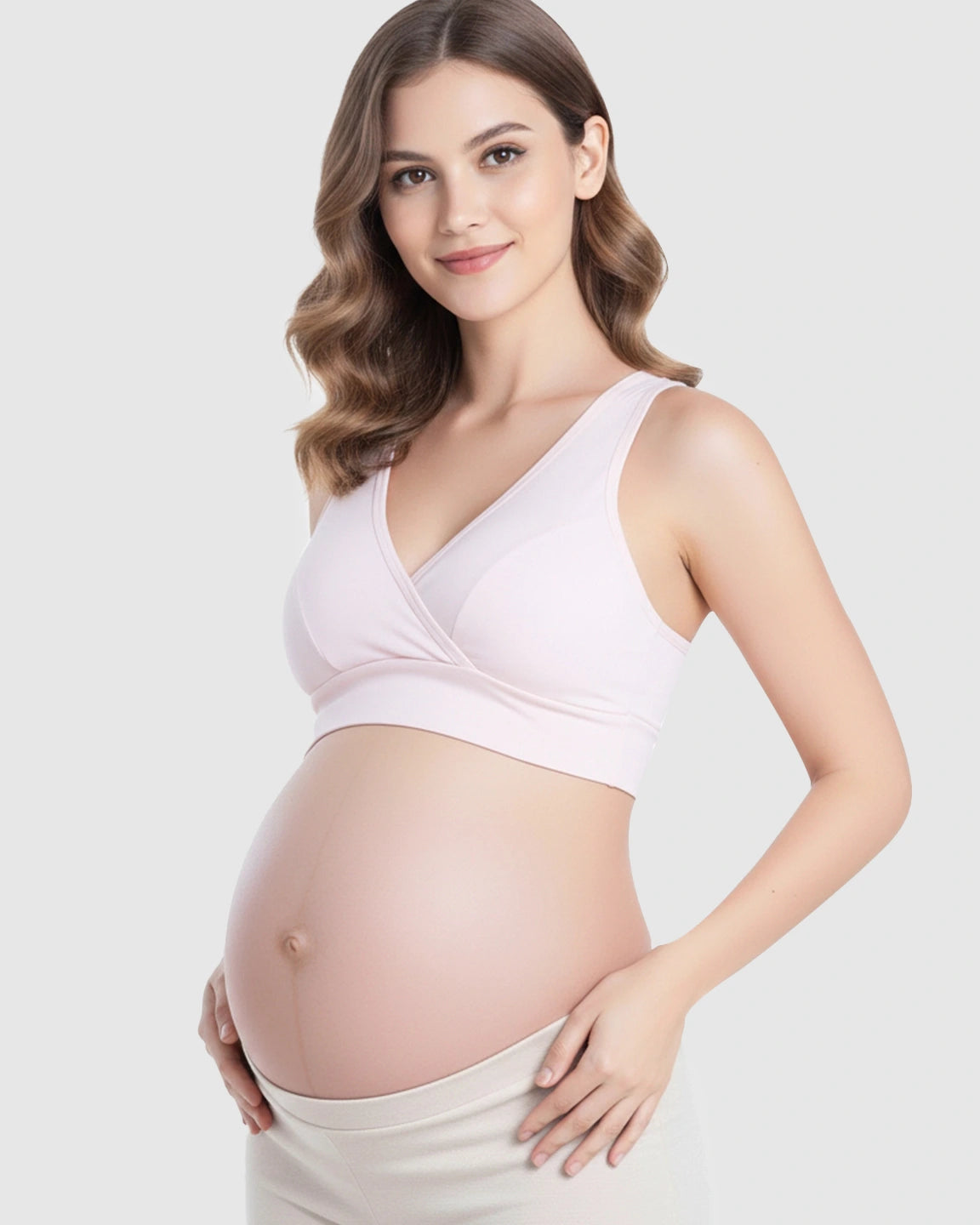 Wireless Cotton Crisscross Nursing Camisole Bra