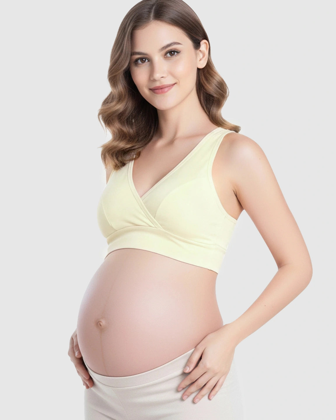 Wireless Cotton Crisscross Nursing Camisole Bra