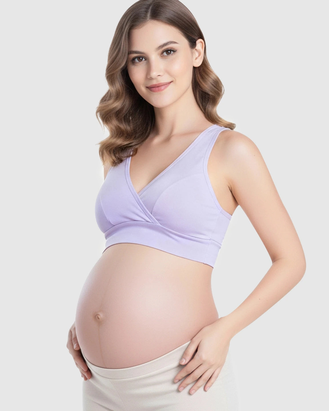 Wireless Cotton Crisscross Nursing Camisole Bra