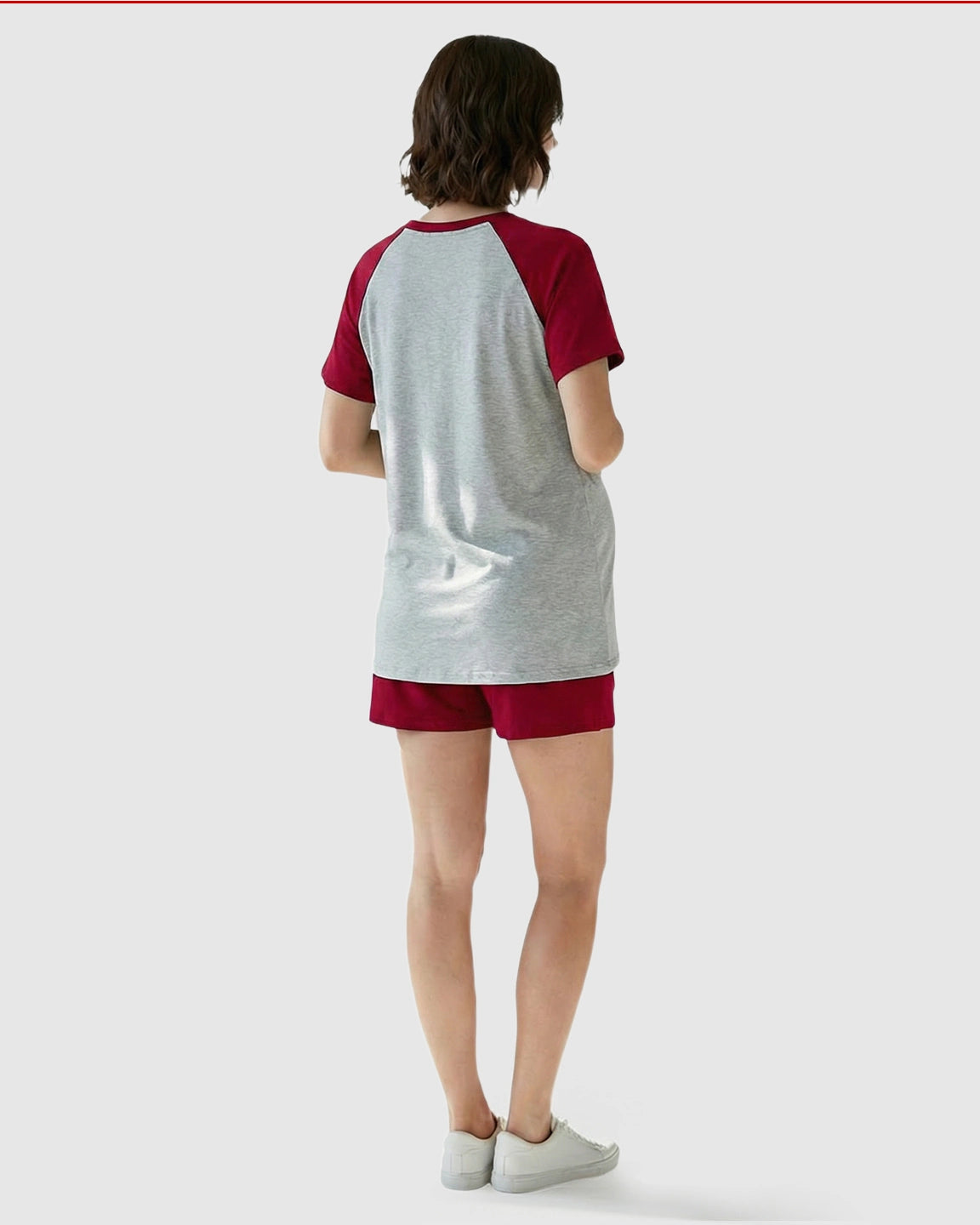 Raglan Sleeve Sporty Nursing Loungewear Set
