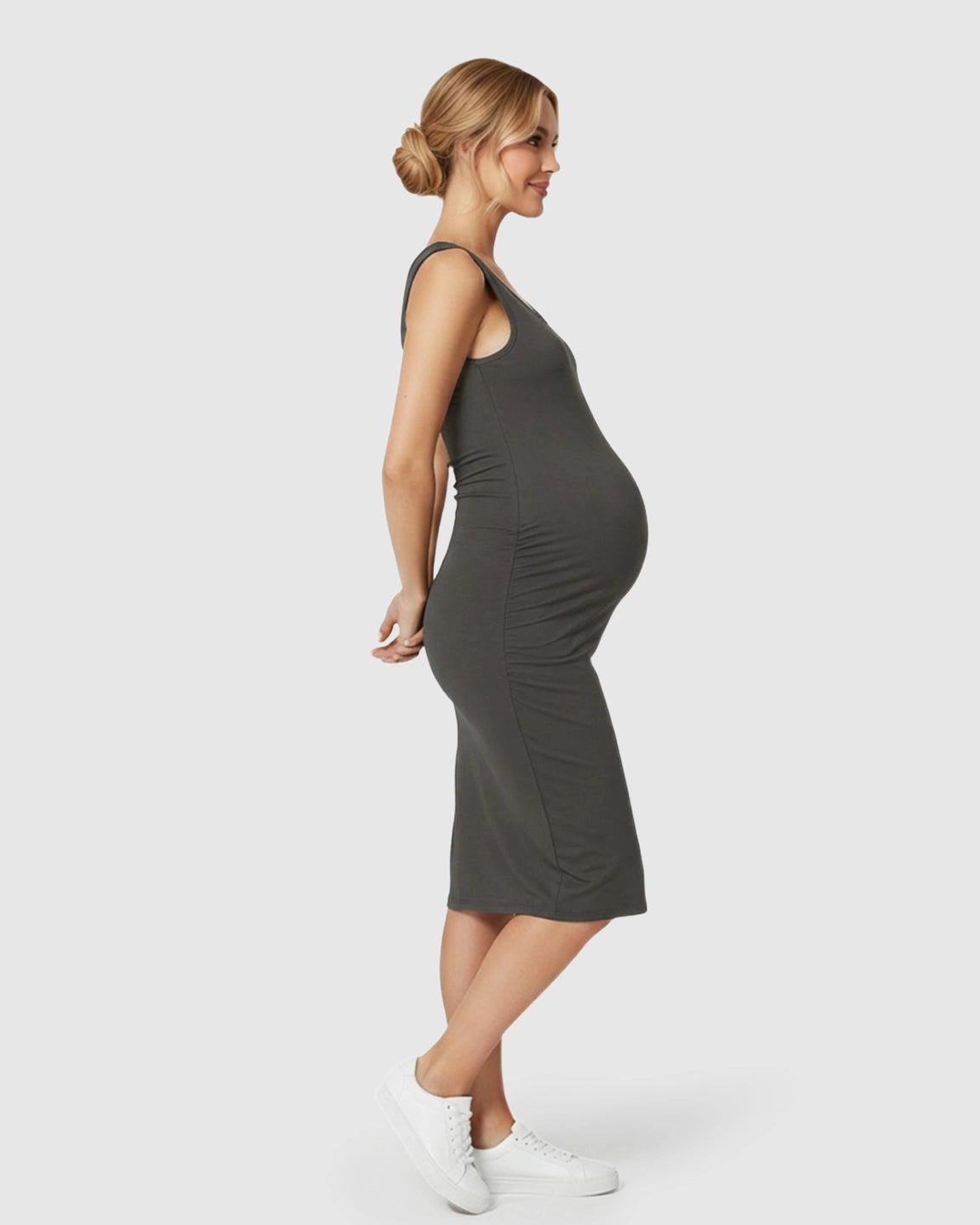 Sleeveless Camisole Bodycon Maternity Dress