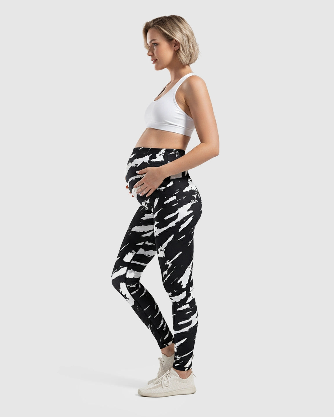 Seamless Comoflouge Maternity Yoga Leggings