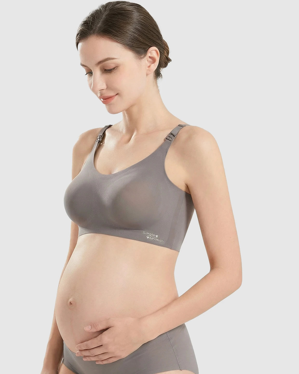 Clip-Down Straps Contoured Nursing Bra