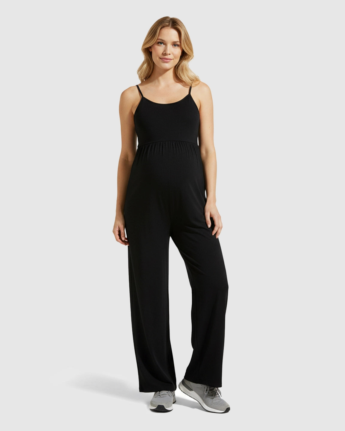 Sleeveless Relaxed Fit Maternity Jumpsuit