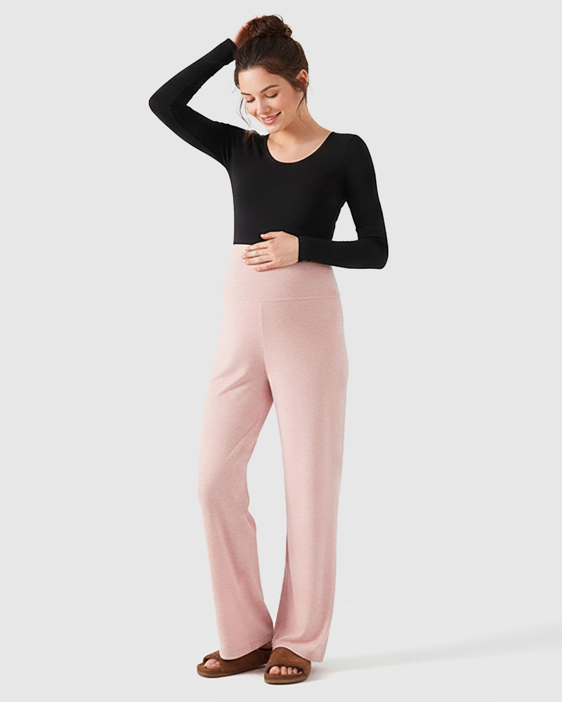 Soft Fleece Relaxed Maternity Pants