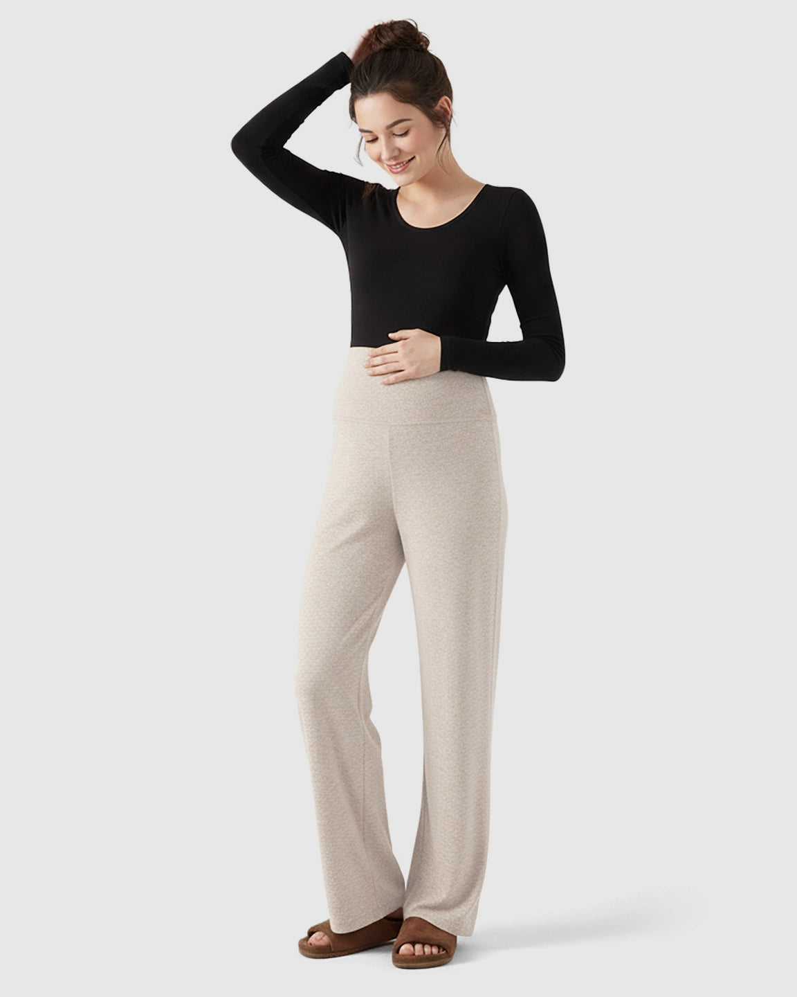 Soft Fleece Relaxed Maternity Pants