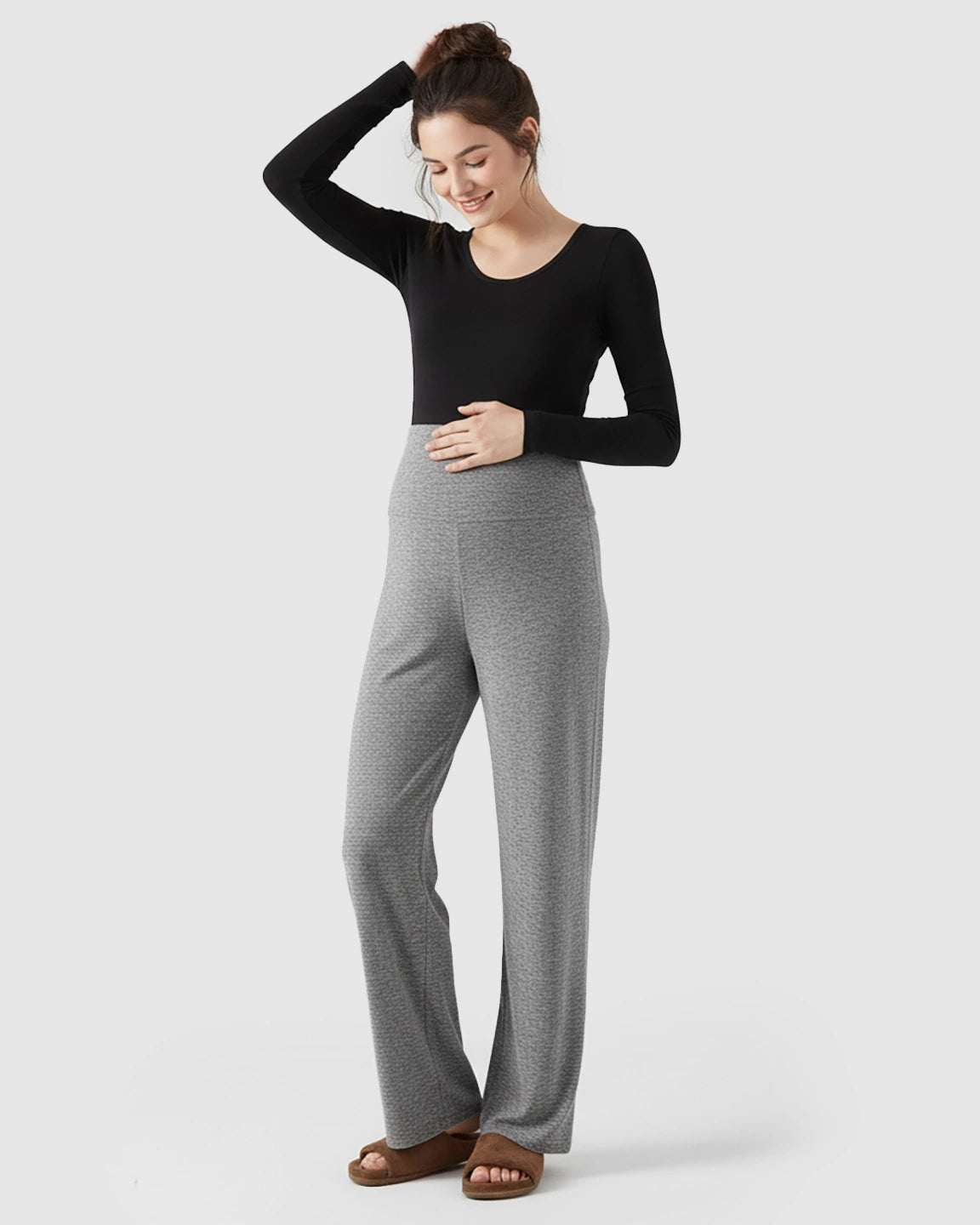 Soft Fleece Relaxed Maternity Pants