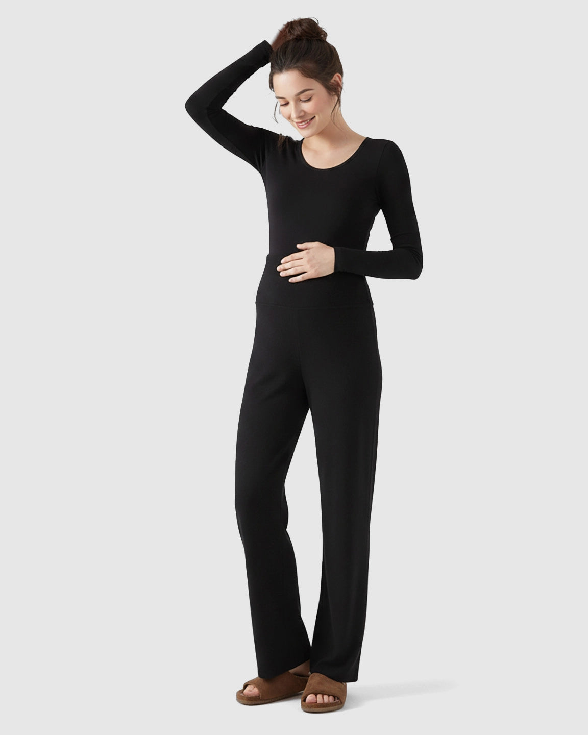 Soft Fleece Relaxed Maternity Pants