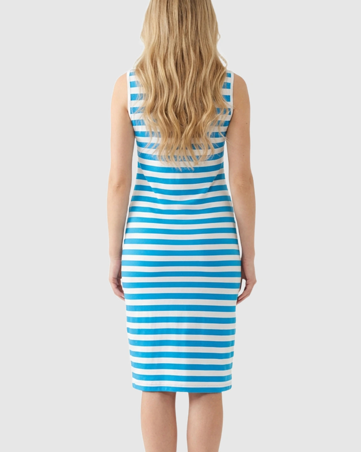 Modal Comfort Striped Nursing & Maternity Midi Dress