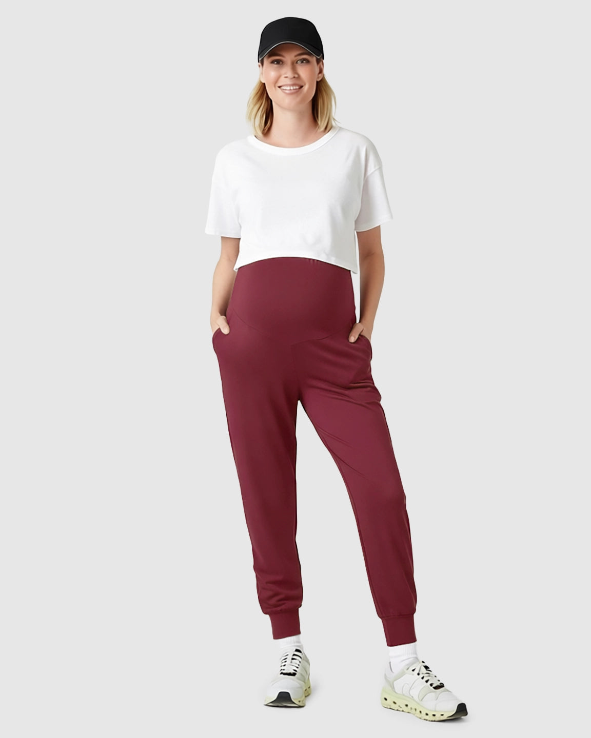 Supportive Slim-Fitting Maternity Joggers