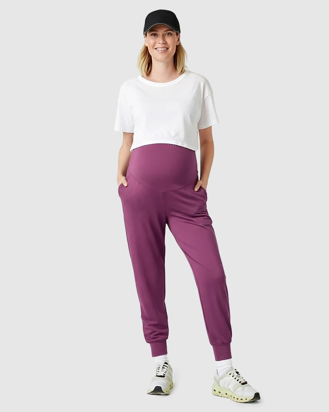Supportive Slim-Fitting Maternity Joggers