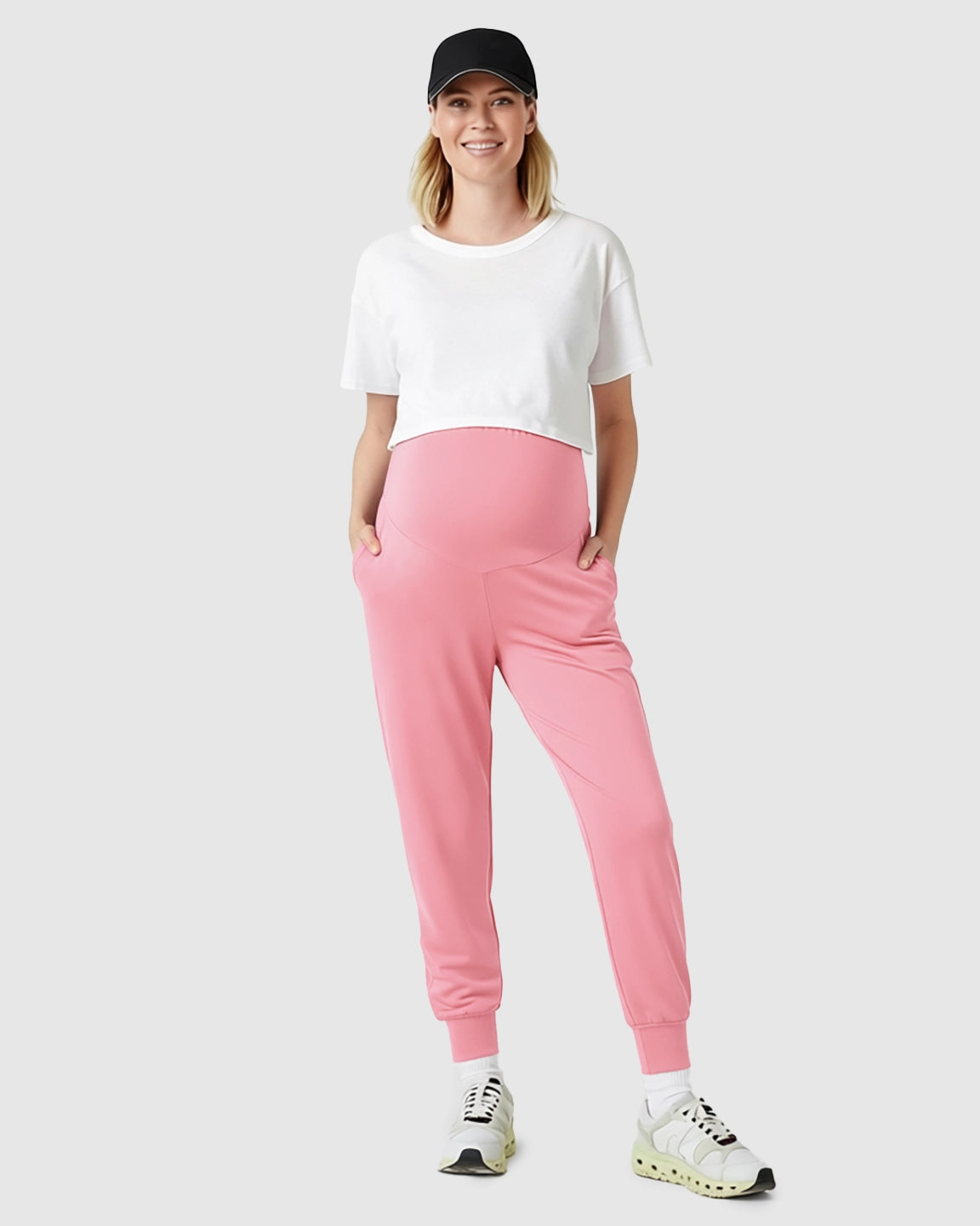 Supportive Slim-Fitting Maternity Joggers