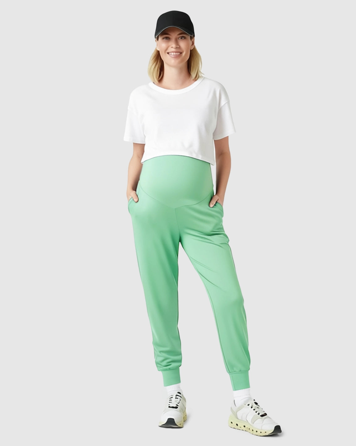 Supportive Slim-Fitting Maternity Joggers