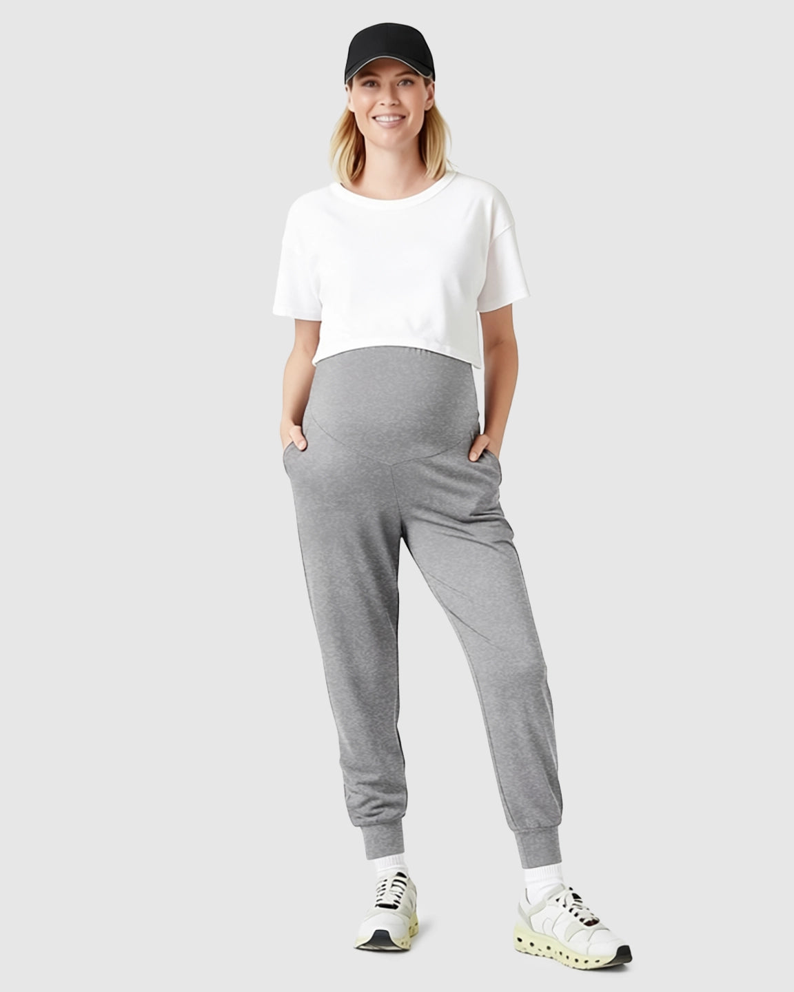 Supportive Slim-Fitting Maternity Joggers