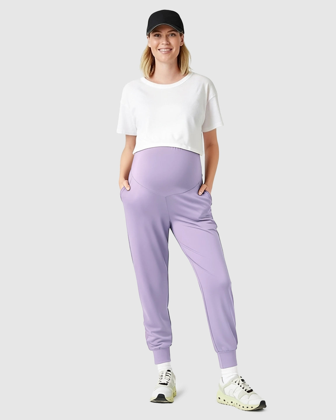Supportive Slim-Fitting Maternity Joggers
