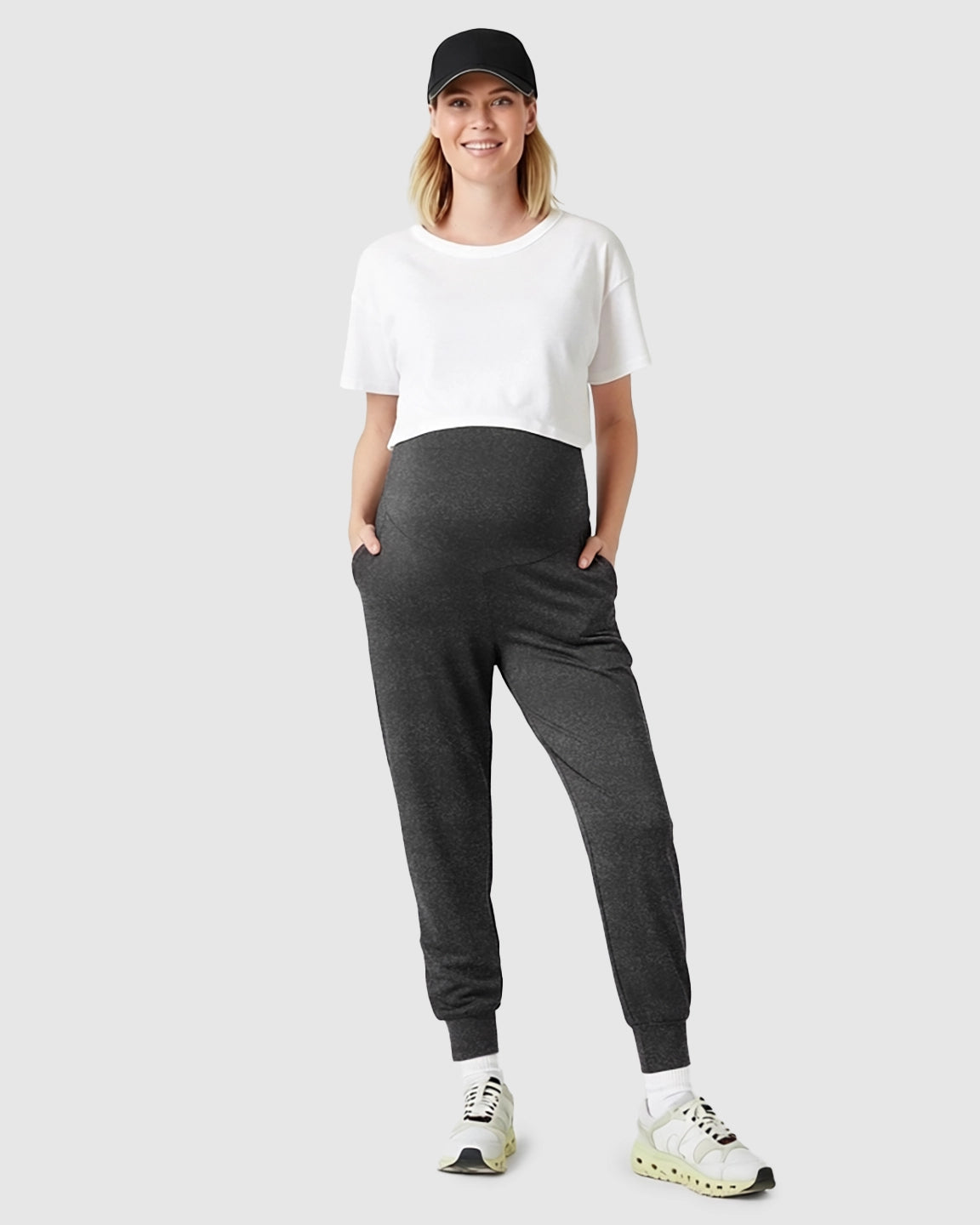 Supportive Slim-Fitting Maternity Joggers