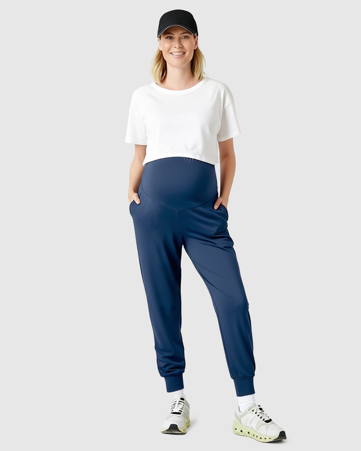 Supportive Slim-Fitting Maternity Joggers