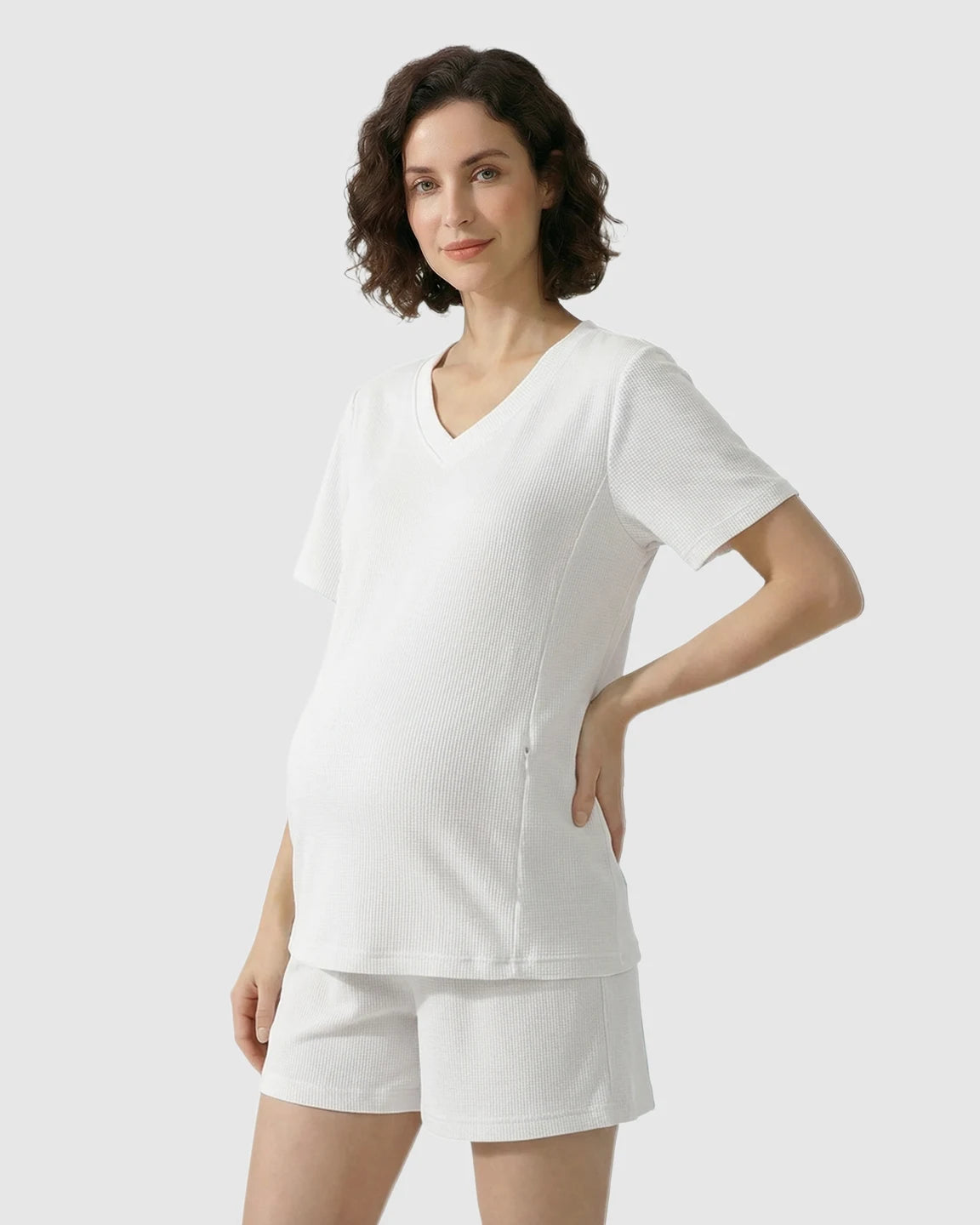 Discreet-Zip Nursing Relaxed Maternity Lounge Set