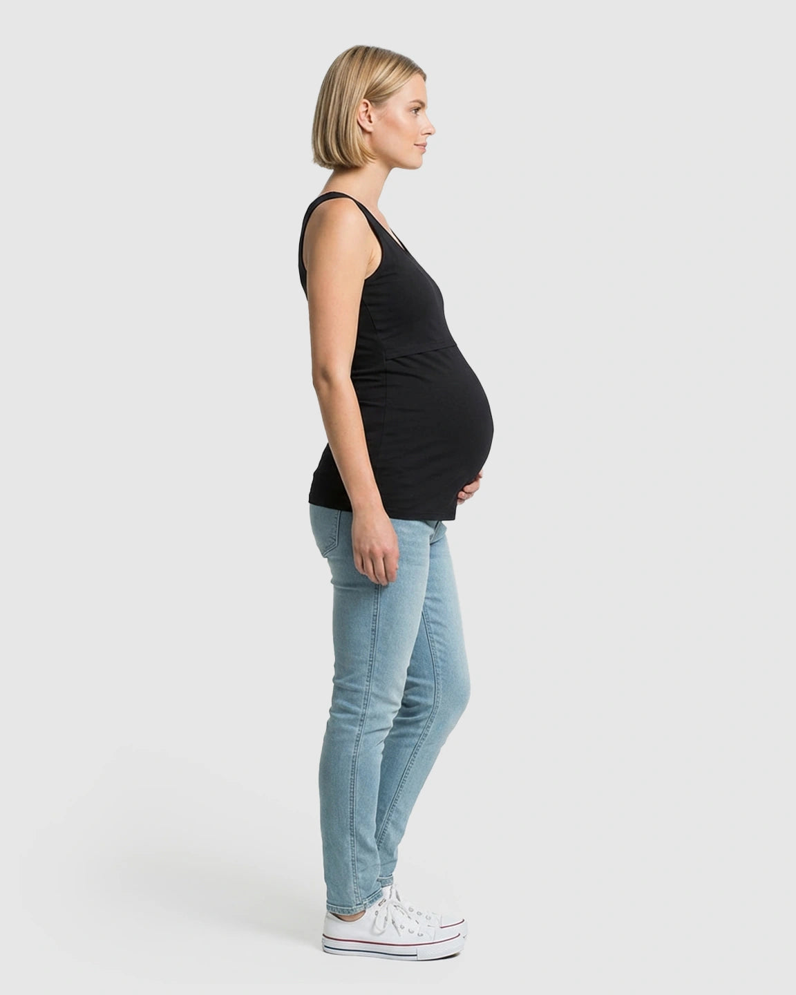 Stretch Nursing-Access Maternity Tank Top
